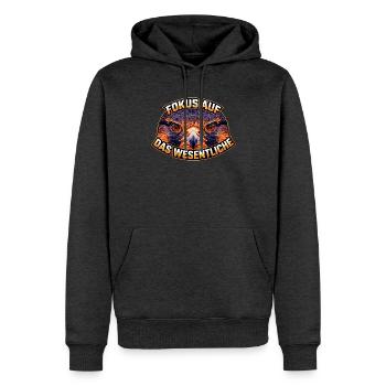 Drohnen Piloten Spruch FPV Geschenk - Männer Premium Bio Hoodie - Anthrazit meliert - Vorne - Thijin (182cm)