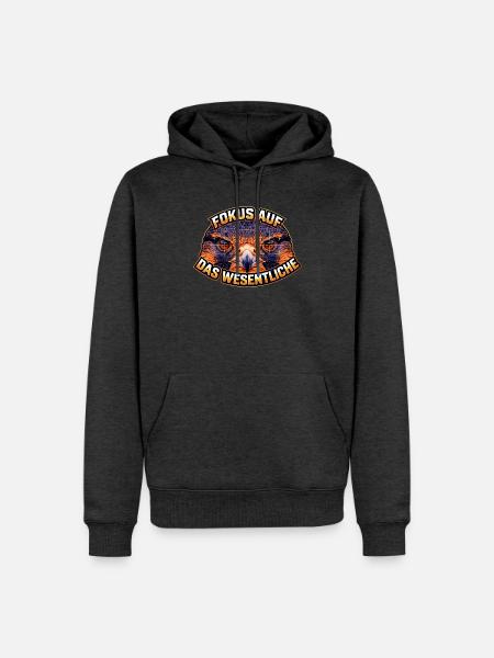 Drohnen Piloten Spruch FPV Geschenk - Männer Premium Bio Hoodie - Anthrazit meliert