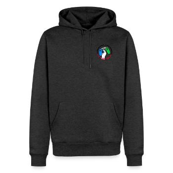 King 0f Geek - Männer Premium Bio Hoodie - Anthrazit meliert - Vorne - Thijin (182cm)