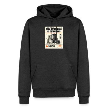 Menschen als zusätzliche Last - Männer Premium Bio Hoodie - Anthrazit meliert - Vorne - Thijin (182cm)