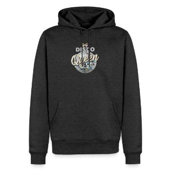 Disco Queen Discokugel Vintage Geburtstag Party - Männer Premium Bio Hoodie - Anthrazit meliert - Vorne - Thijin (182cm)