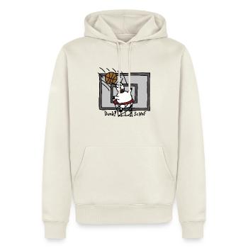 Dunk ScHoF - Sweat à capuche Premium bio Homme - blanc cassé - Devant - Nico (187cm)
