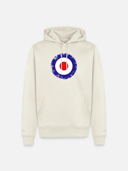 Mod-Ziel - Männer Premium Bio Hoodie - Naturweiß