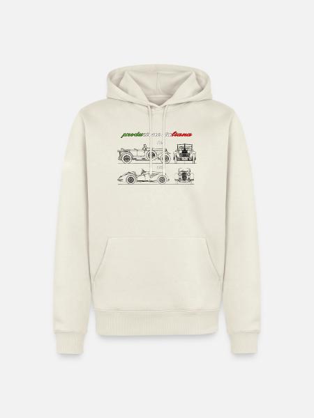 in Italien produzierter Oldtimer - Männer Premium Bio Hoodie - Naturweiß