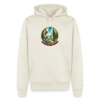 The Hunt for Hidden Treasures - Men’s Premium Organic Hoodie - off white - Front - Nico (187cm)