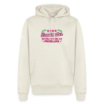 Brautmutter Brautmama Spruch Mutter Der Braut - Männer Premium Bio Hoodie - Naturweiß - Vorne - Nico (187cm)