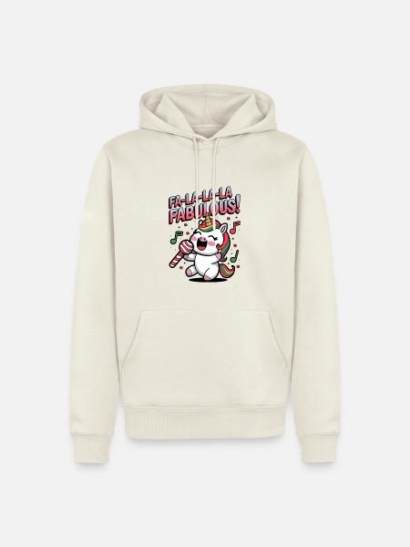 Fa-la-la-la Fabulous! - Men’s Premium Organic Hoodie - off white