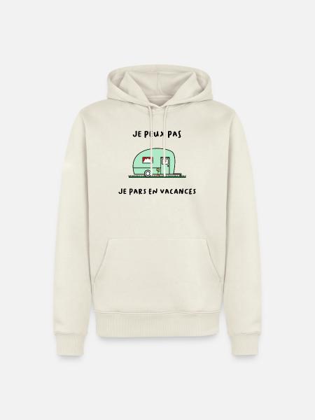 ICH KANN NICHT. - Urlaub. ES LEBE DER URLAUB. URLAUB - Männer Premium Bio Hoodie - Naturweiß