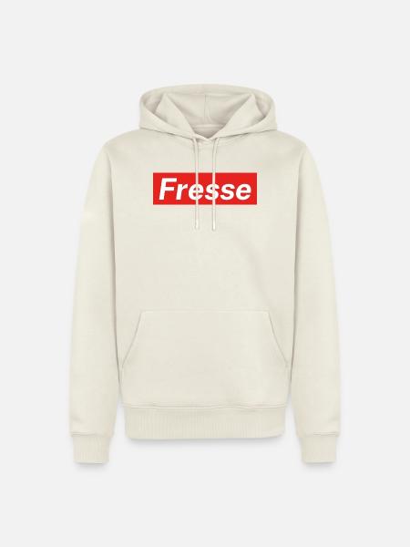 Fresse - Männer Premium Bio Hoodie - Naturweiß