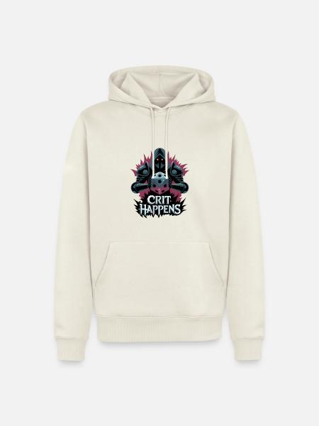 Crit Happens - Men’s Premium Organic Hoodie - off white
