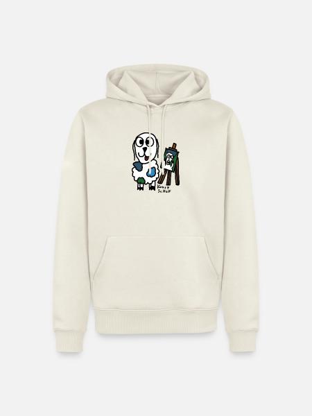 Kunst ScHoF - Männer Premium Bio Hoodie - Naturweiß