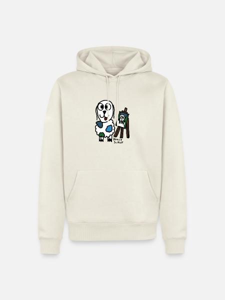 Kunst ScHoF - Männer Premium Bio Hoodie - Naturweiß