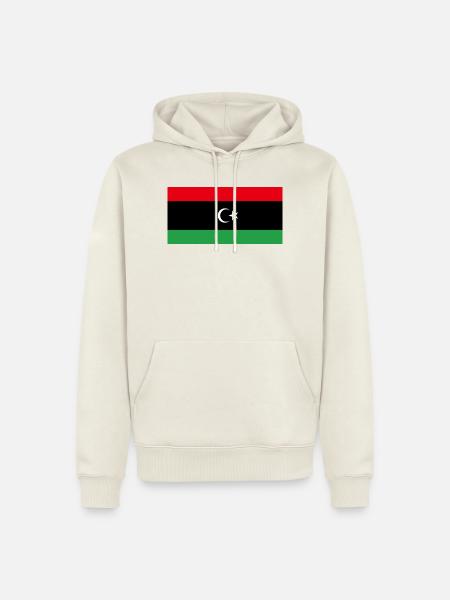 Libyen - Männer Premium Bio Hoodie - Naturweiß
