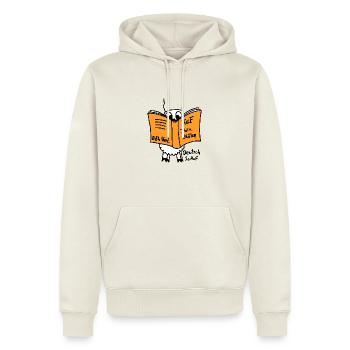 Deutsch Schof - Männer Premium Bio Hoodie - Naturweiß - Vorne - Nico (187cm)