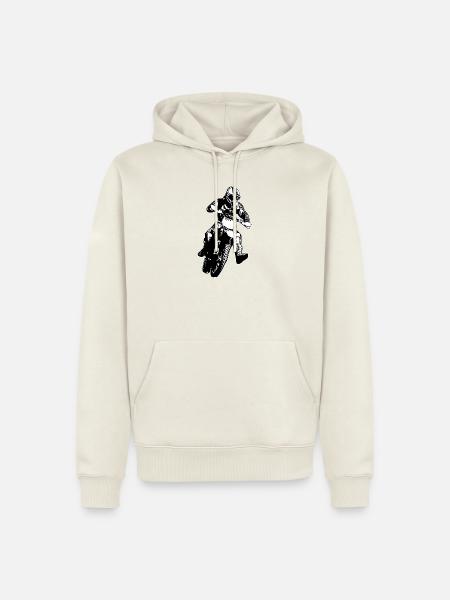 enduro rider - Männer Premium Bio Hoodie - Naturweiß