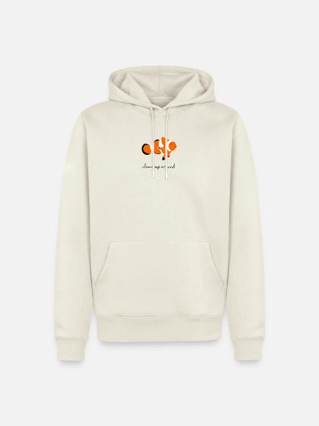 Clownfisch. - Männer Premium Bio Hoodie - Naturweiß