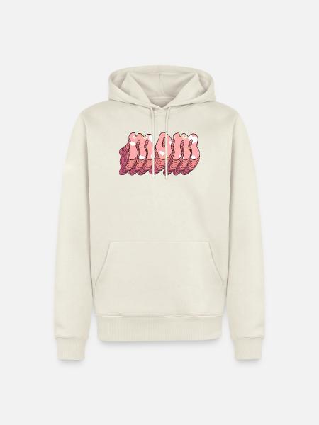 Mama 3D - Männer Premium Bio Hoodie - Naturweiß