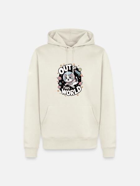 Out Of This World - Men’s Premium Organic Hoodie - off white