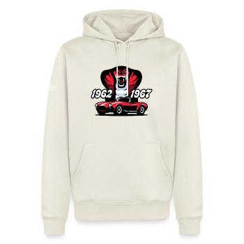 Die rote Schlange - Männer Premium Bio Hoodie - Naturweiß - Vorne - Nico (187cm)