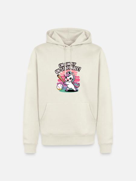 I'm Simply Un-stoppable! - Men’s Premium Organic Hoodie - off white