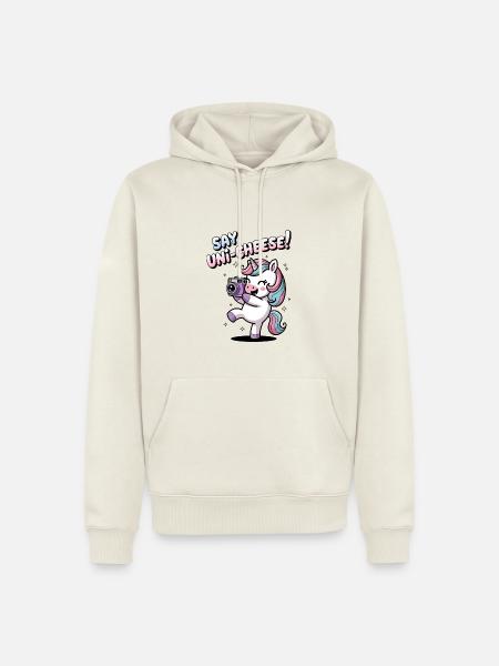 Say Uni-Cheese! - Men’s Premium Organic Hoodie - off white