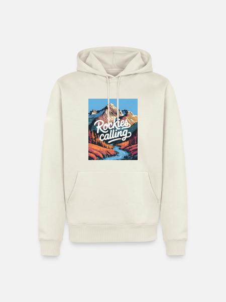 Rockies Calling - Men’s Premium Organic Hoodie - off white