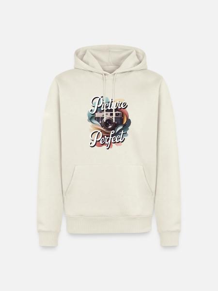 Perfektes Bild - Männer Premium Bio Hoodie - Naturweiß