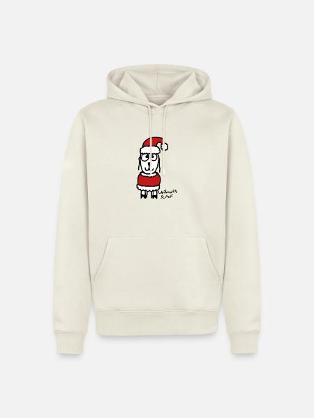 Weihnachts ScHoF - Männer Premium Bio Hoodie - Naturweiß