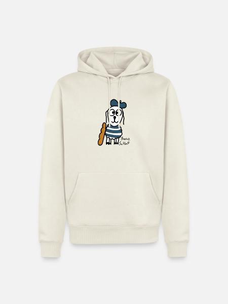 Französisch ScHoF - Männer Premium Bio Hoodie - Naturweiß