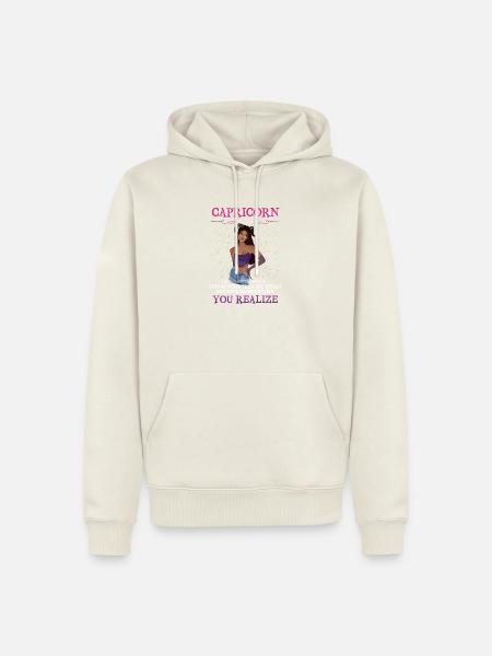 Capricorn girl - Männer Premium Bio Hoodie - Naturweiß