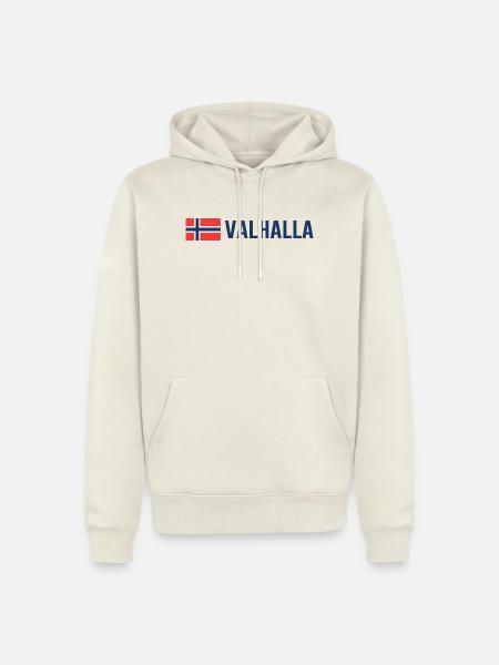 walhalla Wikinger Norwegen Odin - Männer Premium Bio Hoodie - Naturweiß