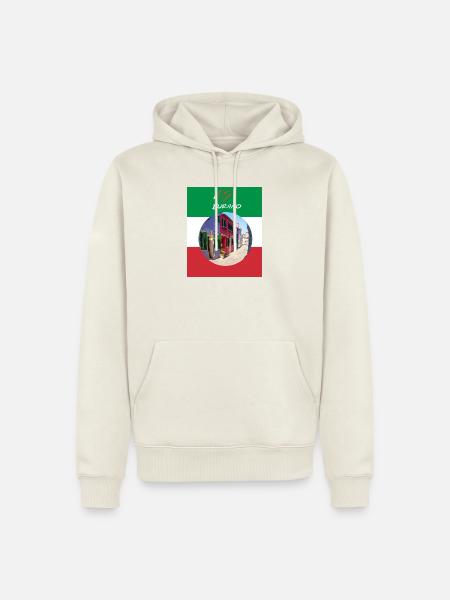 I Love Burano - Männer Premium Bio Hoodie - Naturweiß