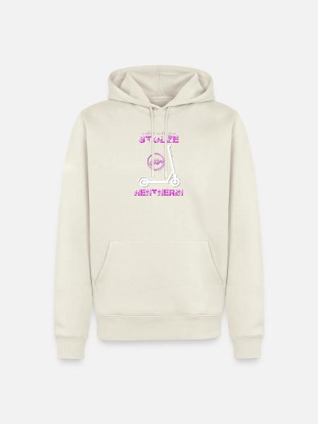 Rentnerin Oma Rente - Männer Premium Bio Hoodie - Naturweiß