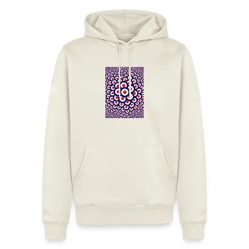 Mod Swarm - Männer Premium Bio Hoodie - Naturweiß - Vorne - Nico (187cm)