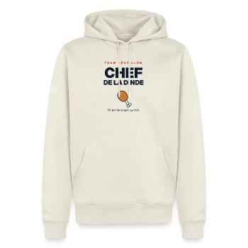 Turkey Chef – Lustiges Weihnachtsessen-T-Shirt - Männer Premium Bio Hoodie - Naturweiß - Vorne - Nico (187cm)