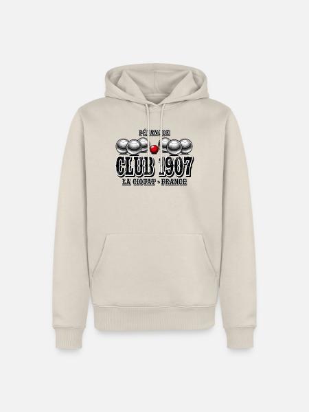 Pétanque, Bowlingbahn, Pétanque-Club - Männer Premium Bio Hoodie - Beige