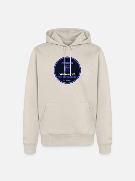Webseite? Mal Eben Gebaut. Webdesigner Shirt - Männer Premium Bio Hoodie - Beige