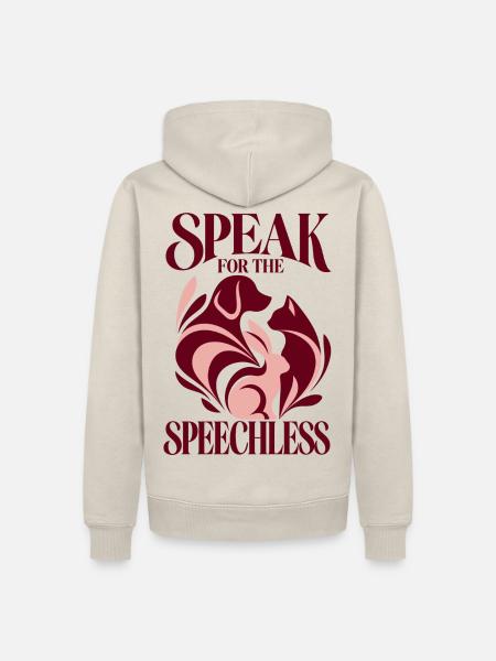 Speak For The Speechless - Männer Premium Bio Hoodie - Beige