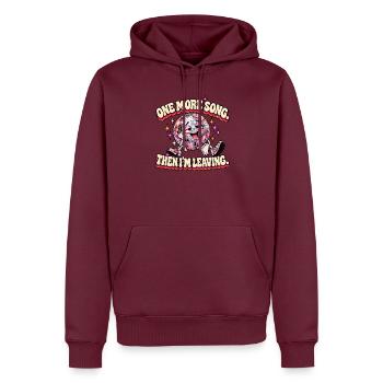 One More Song – lustige Discokugel Retro Party - Männer Premium Bio Hoodie - Burgunderrot - Vorne - Nico (187cm)