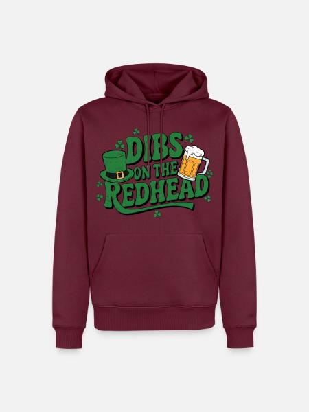 St. Patricks Irish - Männer Premium Bio Hoodie - Burgunderrot