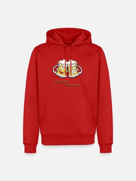Beer mugs - Men’s Premium Organic Hoodie - red