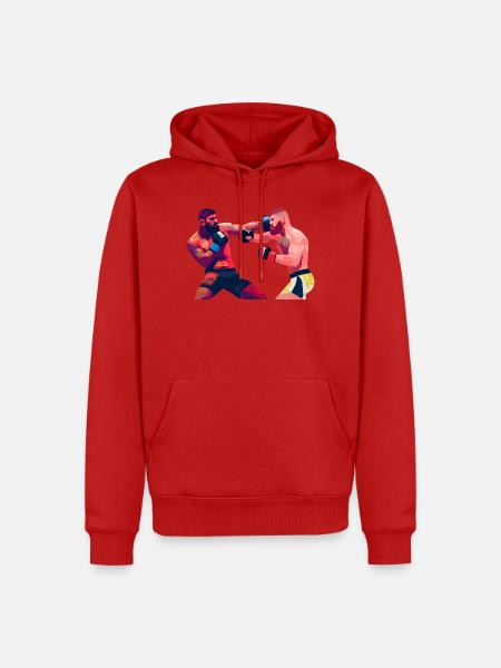 MMA Kampfzone - Männer Premium Bio Hoodie - Rot