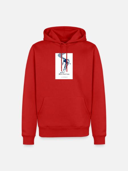 Ski_Club_Flyer_Design_Template_1793025628375 - Männer Premium Bio Hoodie - Rot