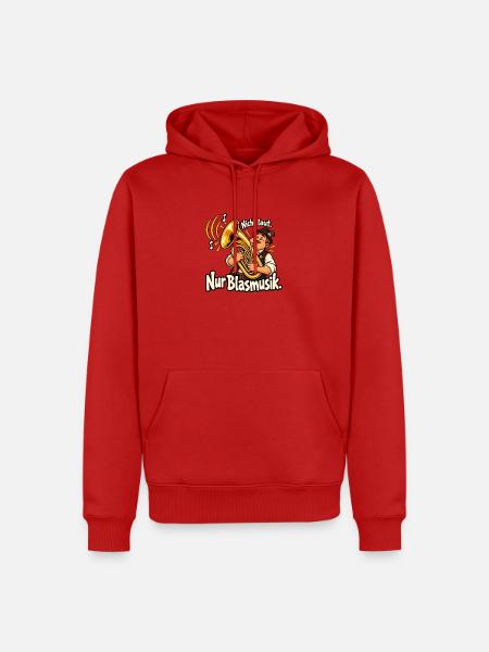 Blasmusik Musikverein Blaskapelle Blasmusiker - Männer Premium Bio Hoodie - Rot