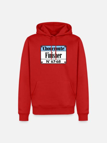 Sauerkraut Finisher Alsace - Männer Premium Bio Hoodie - Rot