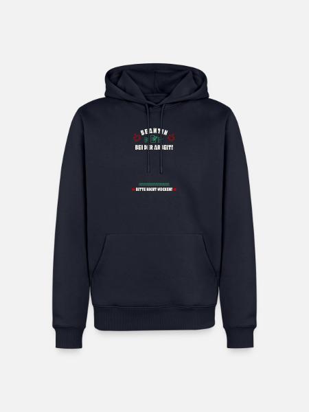 Schlafende Beamtin - Männer Premium Bio Hoodie - Navy