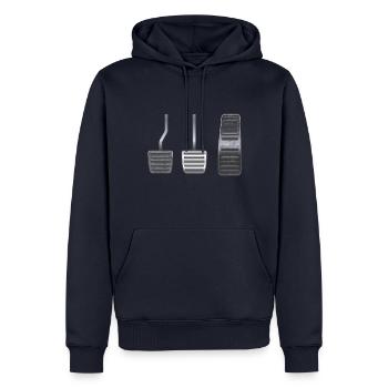 Pedale nach Priorität Auto Tuning KFZ Geschenk W - Männer Premium Bio Hoodie - Navy - Vorne - Nico (187cm)