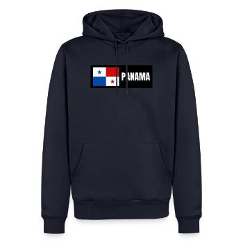 Drapeau du Panama - Sweat à capuche Premium bio Homme - bleu marine - Devant - Nico (187cm)