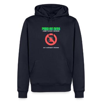 Programmierer Debugging T-Shirt Herren - Männer Premium Bio Hoodie - Navy - Vorne - Nico (187cm)
