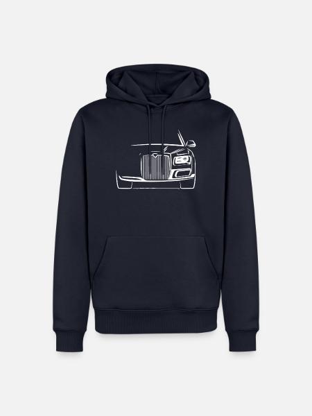 Aurus Dubai weiß - Männer Premium Bio Hoodie - Navy